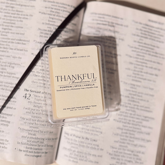 Thankful | Pumpkin Spice & Vanilla | 2.4oz Wax Melt