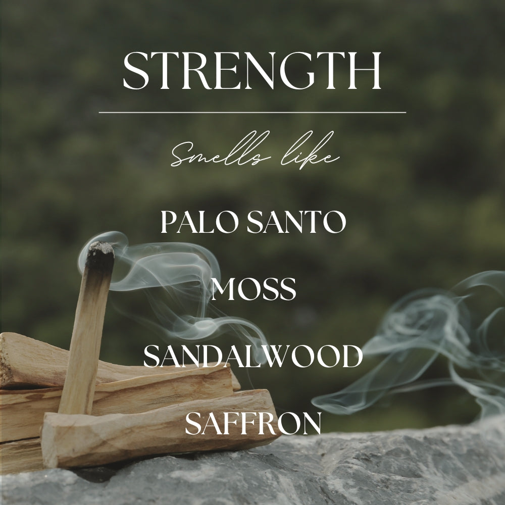 Strength | Palo Santo & Sandalwood | 2.4oz Wax Melt