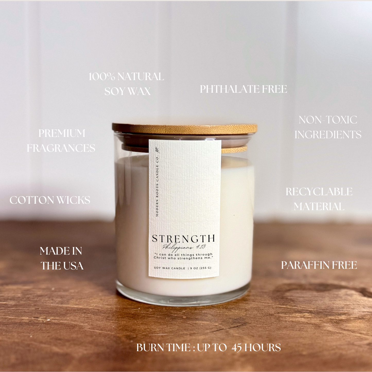 Strength | Palo Santo & Sandalwood | 9oz