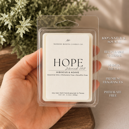 Hope | Hibiscus & Agave | 2.4oz Wax Melt