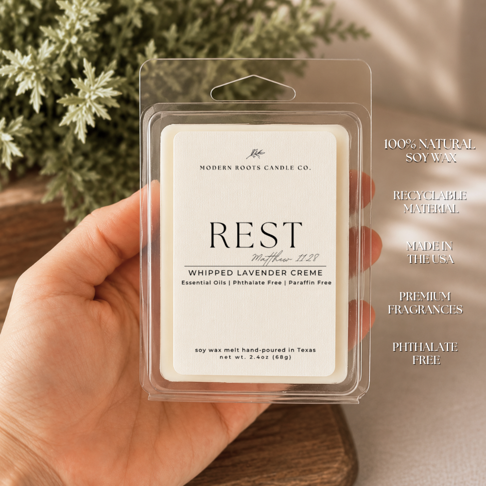 Rest | Whipped Lavender Creme | 2.4oz Wax Melt
