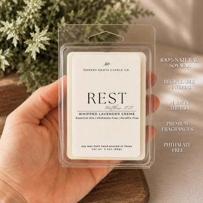 Rest | Whipped Lavender Creme | 2.4oz Wax Melt