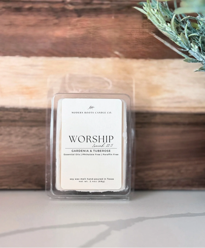 Worship | Gardenia & Tuberose | 2.4oz Wax Melt