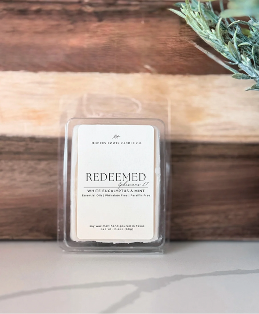 Redeemed | White Eucalyptus & Mint | 2.4oz Wax Melt