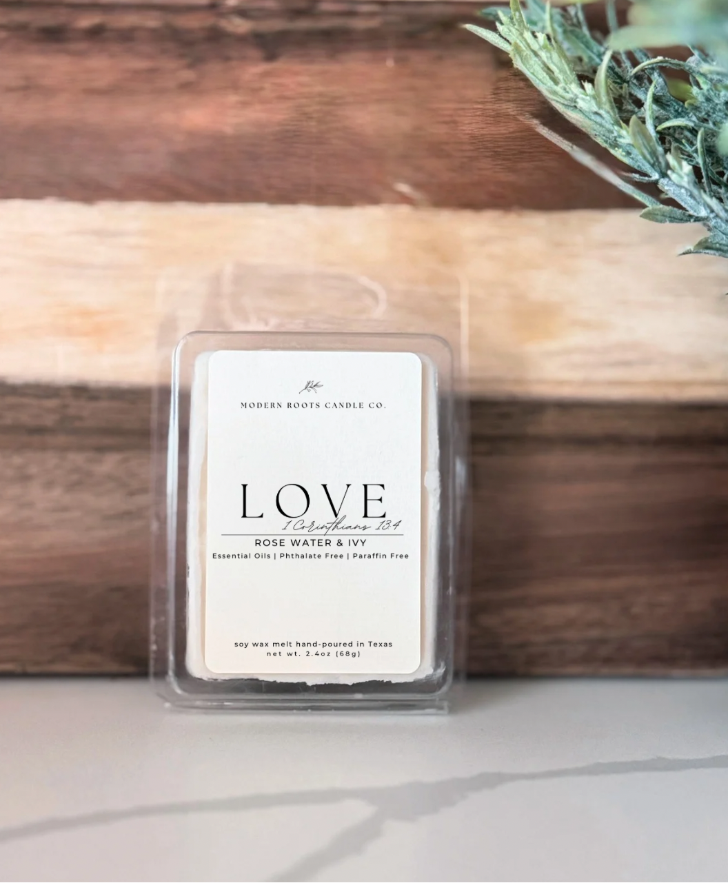 Love | Rose Water & Ivy | 2.4oz Wax Melt