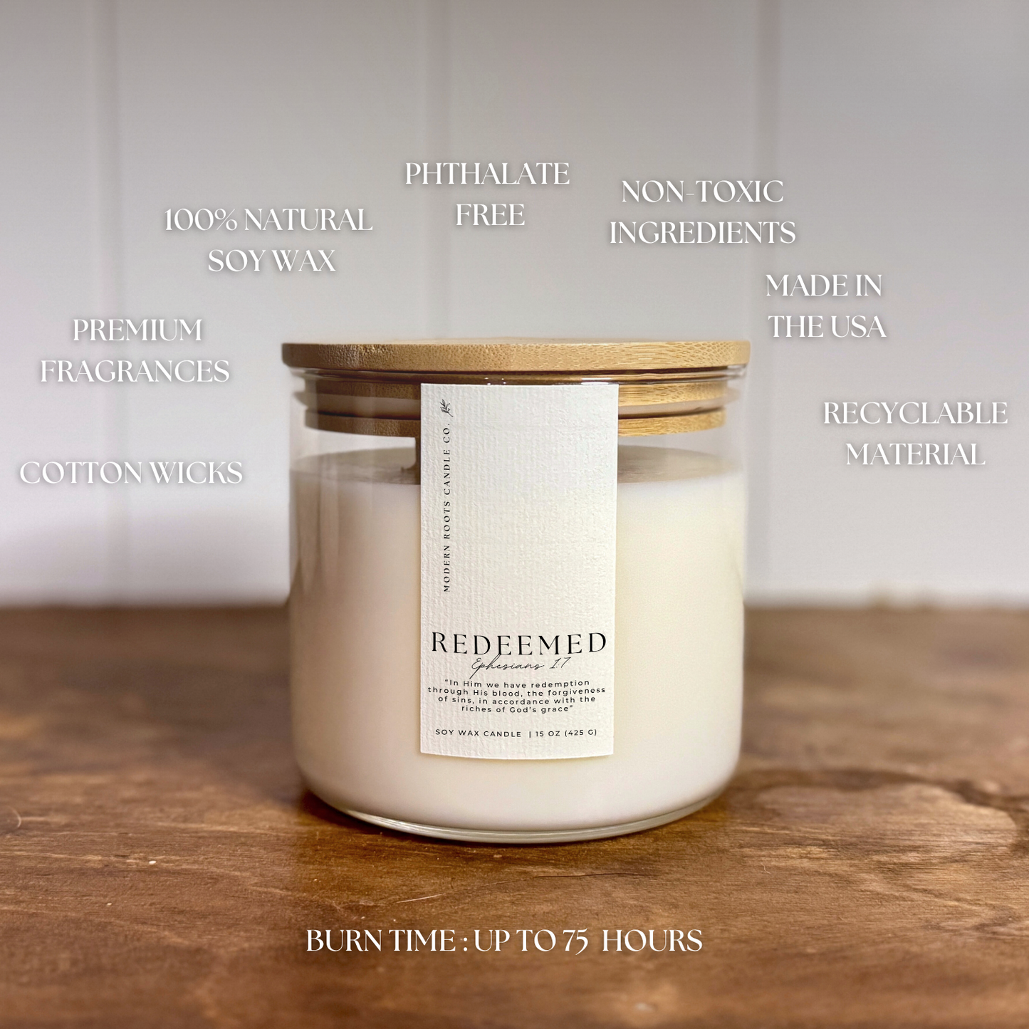 Redeemed | White Eucalyptus & Mint | 15oz