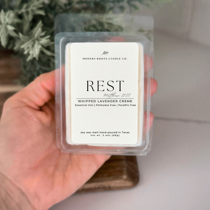 Rest | Whipped Lavender Creme | 2.4oz Wax Melt
