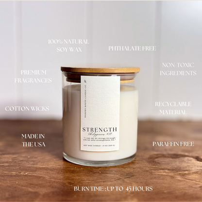 Strength | Palo Santo & Sandalwood | 9oz