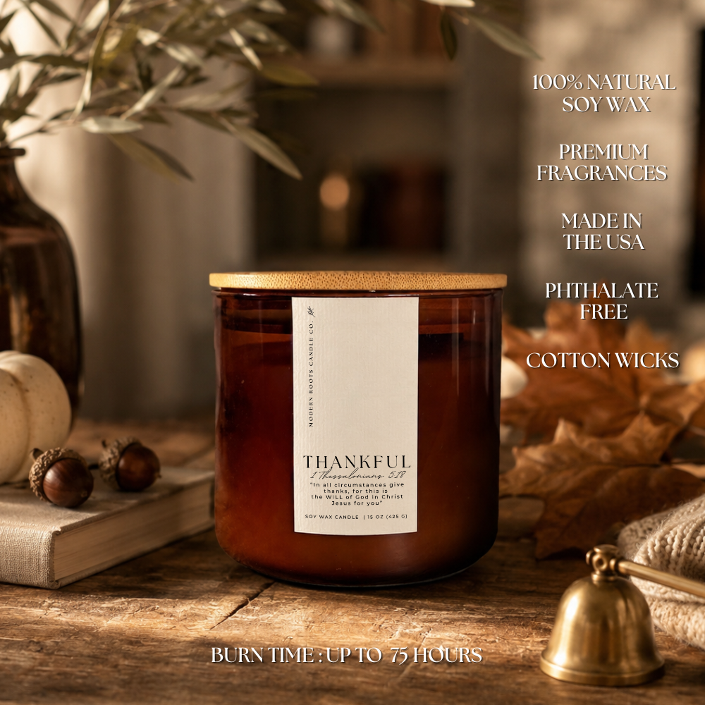 Thankful | Pumpkin Spice & Vanilla 15oz | 3-wick