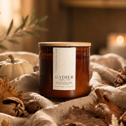 Gather | Campfire Marshmallow 15oz | 3-wick